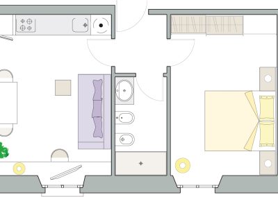 Residence-La-Casa-di-Alice-appartamenti-in-affitto-Milano-pianta-bilocale-Luxury