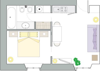 Residence-La-Casa-di-Alice-appartamenti-in-affitto-Milano-pianta-bilocale-executive-2